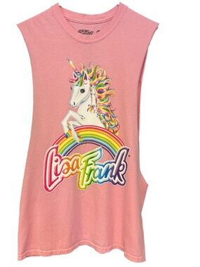 Lisa Frank Tank Top Unicorn Rainbow